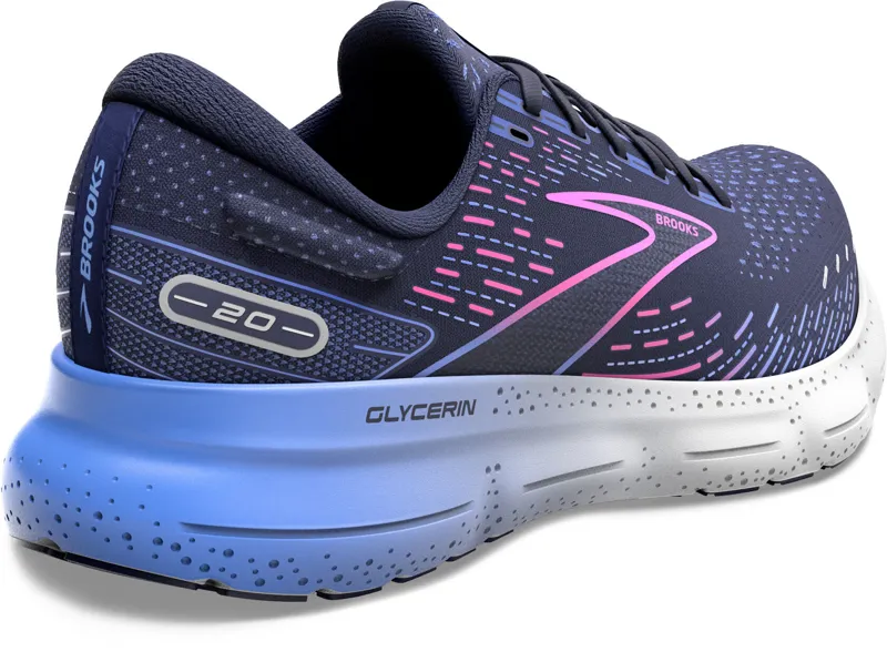 Brooks Women's Glycerin 20 Wide - Peacoat/Blue/Pink-3